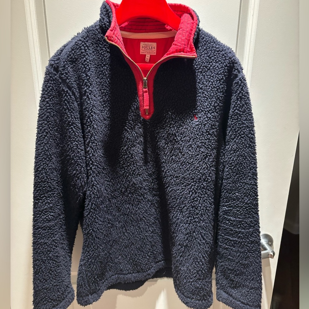 Joules Fleece Quarter Zip - Men’s M navy blue